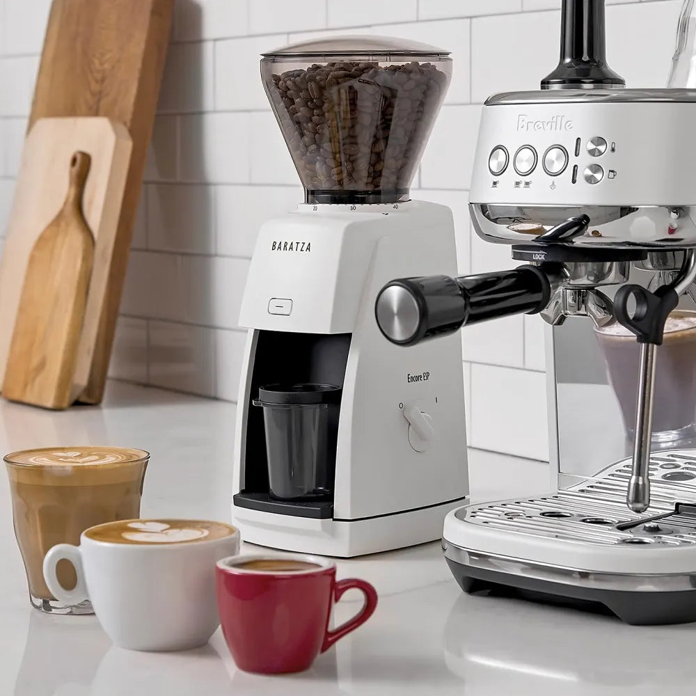 Baratza Encore ESP Kaffeemühle mit Kegelmahlwerk, Elektrisch – Weiß