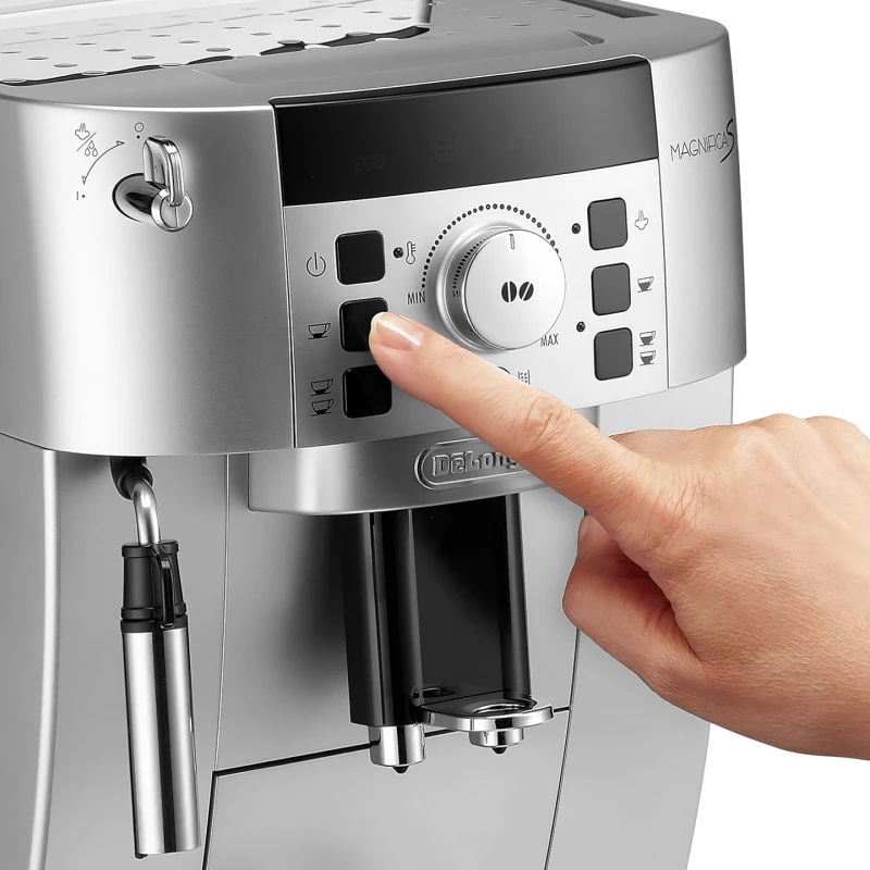 DeLonghi Magnifica S ECAM 22.110.SB Kaffeevollautomat – Schwarz Silber