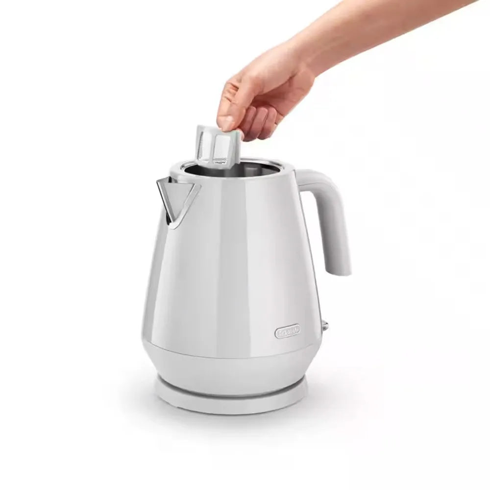 Elektrischer Wasserkocher De’Longhi Eclettica Whimsical White KBY2001.W, 1,7 l