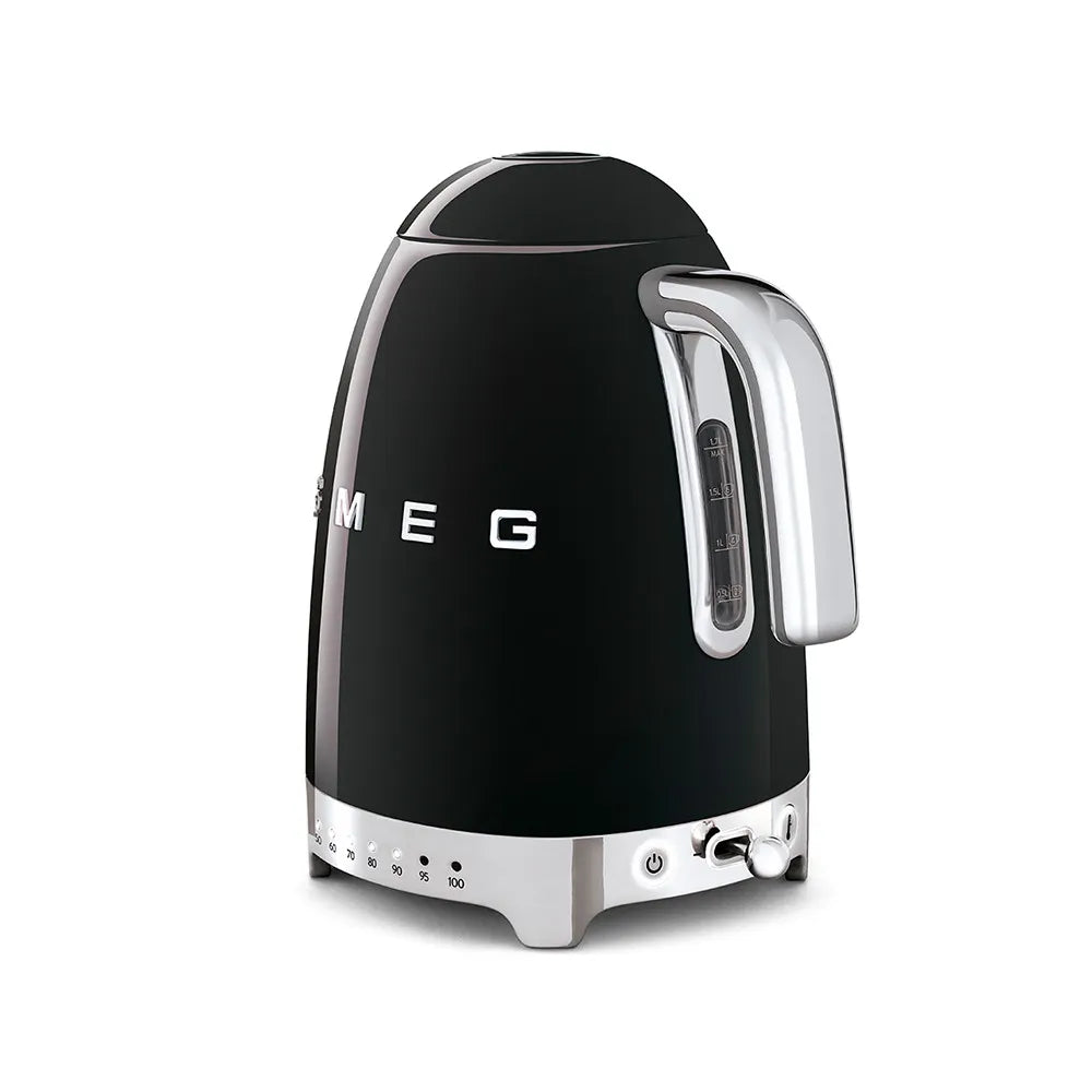 Elektrischer Wasserkocher mit variabler Temperatur Smeg 50’s Style Black KLF04BLEU