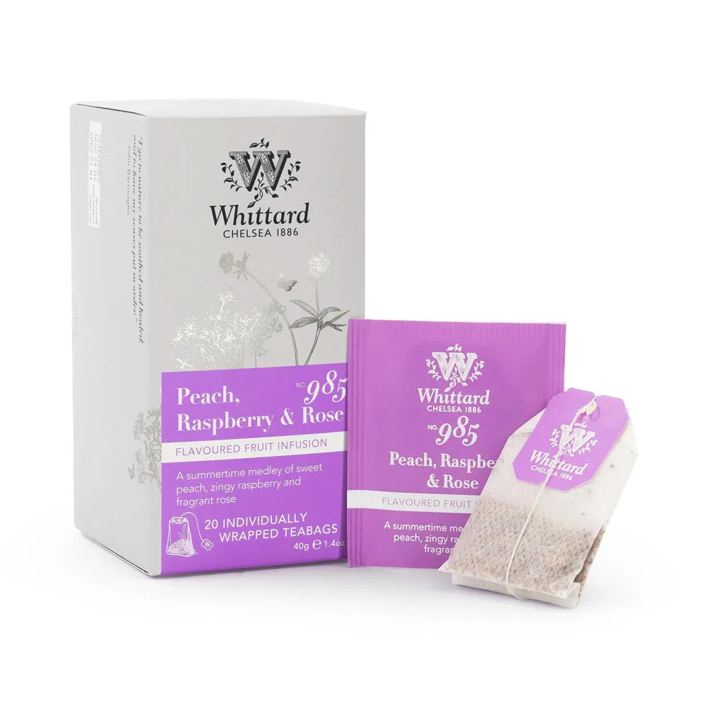 Früchte-Tee Whittard of Chelsea Peach, Raspberry & Rose, 20 Stk.