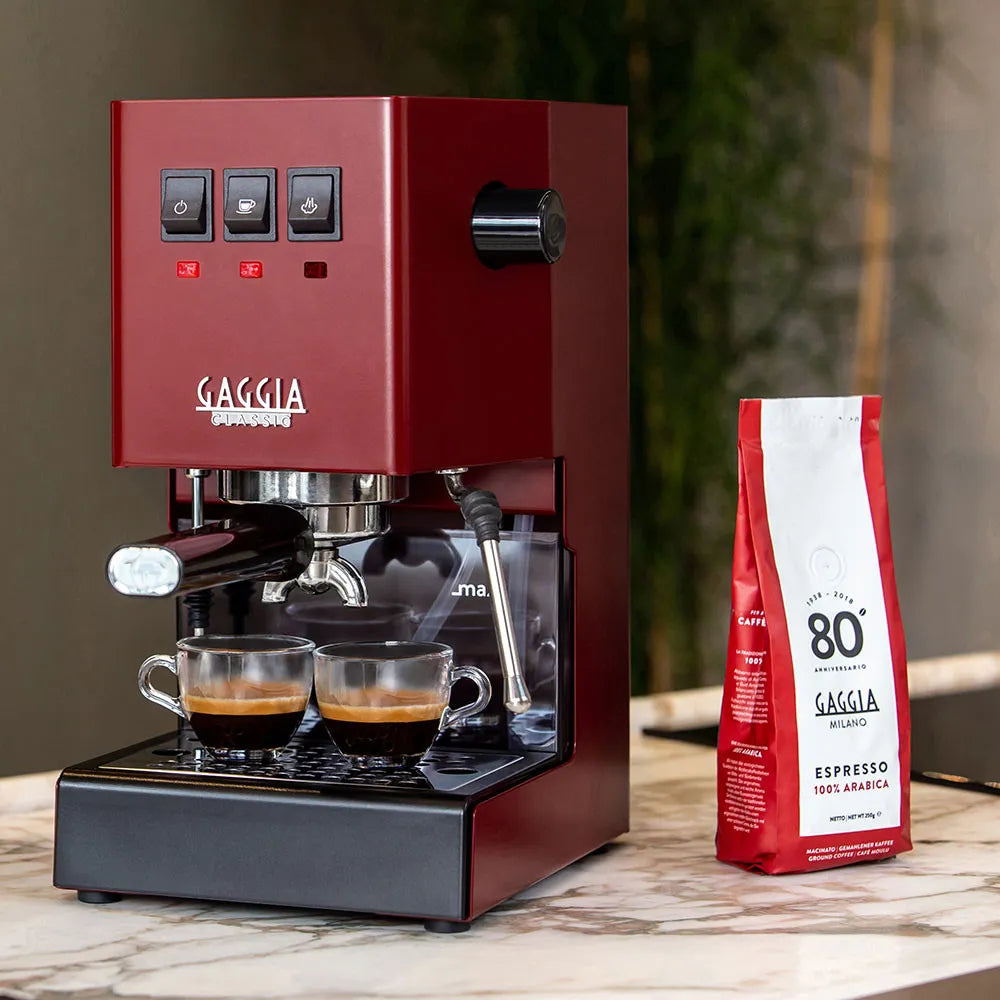 Gaggia New Classic Evo Red Siebträger Espressomaschine – Rot