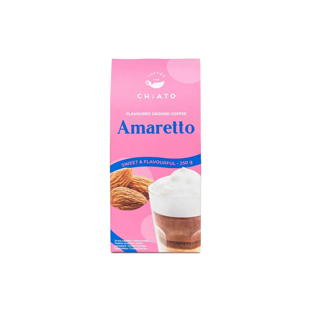 Gemahlener Kaffee mit Amaretto-Geschmack CHiATO Amaretto, 250 g