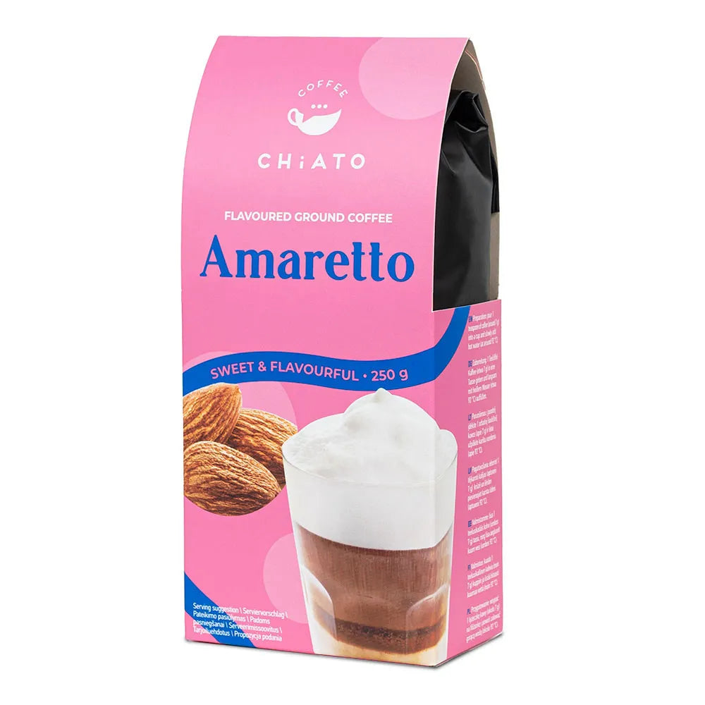 Gemahlener Kaffee mit Amaretto-Geschmack CHiATO Amaretto, 250 g