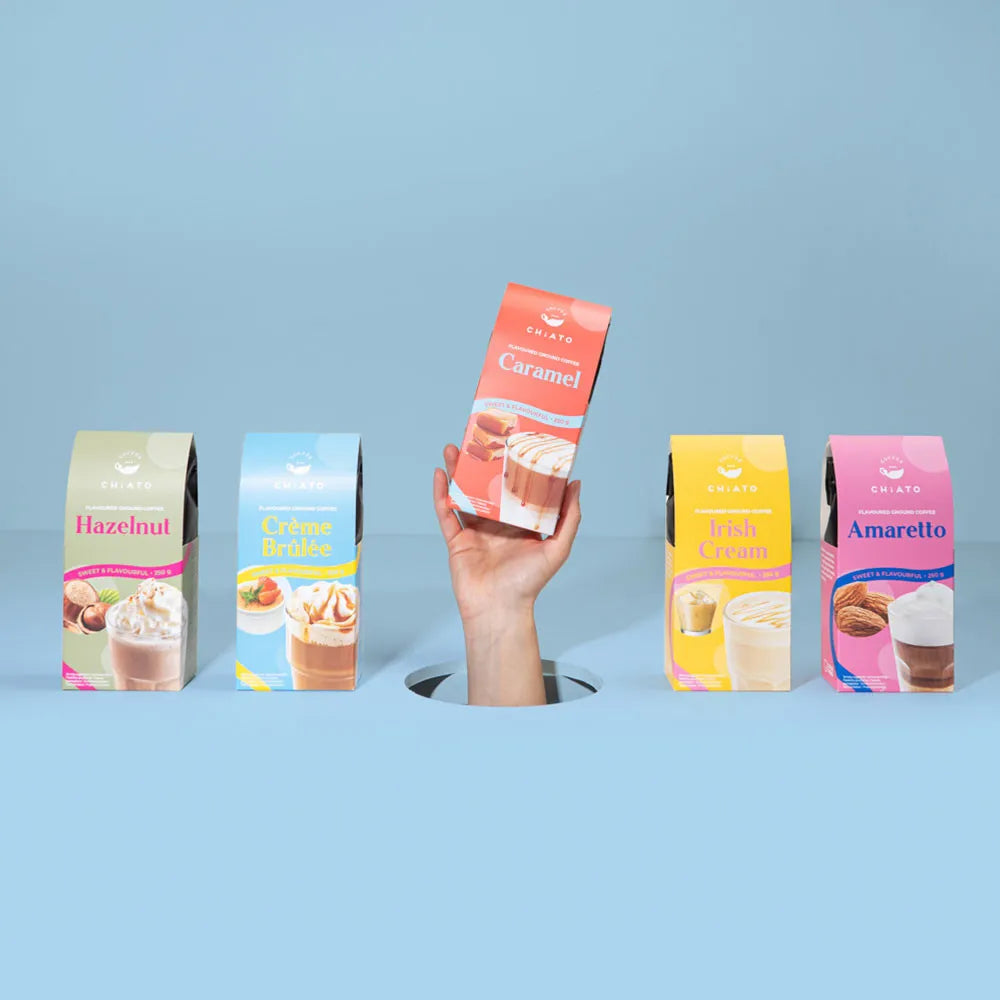 Gemahlener Kaffee mit Karamellgeschmack CHiATO Caramel, 250 g