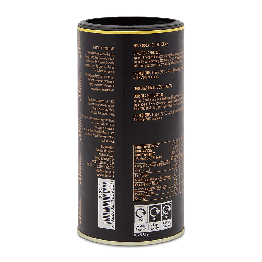 Heiße Schokolade Whittard of Chelsea 70% Cocoa, 300 g