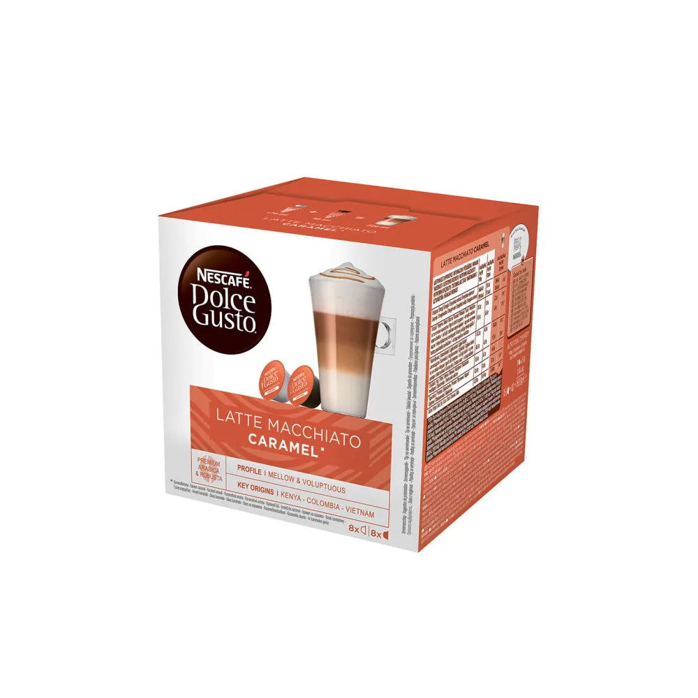 Kaffeekapseln NESCAFÉ® Dolce Gusto® Caramel Latte Macchiato, 8+8 Stk.
