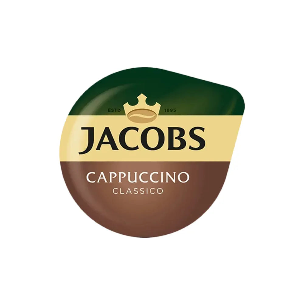 Kaffeekapseln Tassimo Cappuccino Classico (kompatibel mit Bosch Tassimo Kapselmaschinen), 8+8 Stk.