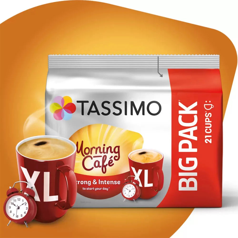Kaffeekapseln Tassimo Morning Cafe XL (kompatibel mit Bosch Tassimo Kapsel-Maschinen), 21 Stk.
