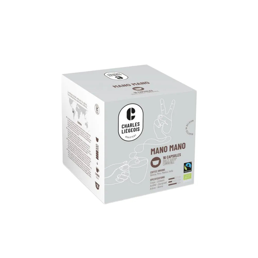 Kaffeekapseln geeignet für NESCAFÉ® Dolce Gusto® Charles Liégeois Mano Mano, 16 Stk.