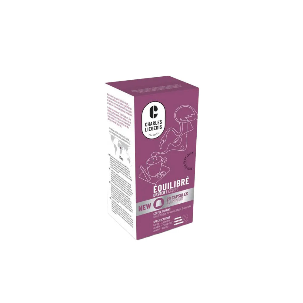 Kaffeekapseln geeignet für Nespresso® Charles Liégeois Equilibre, 20 Stk.