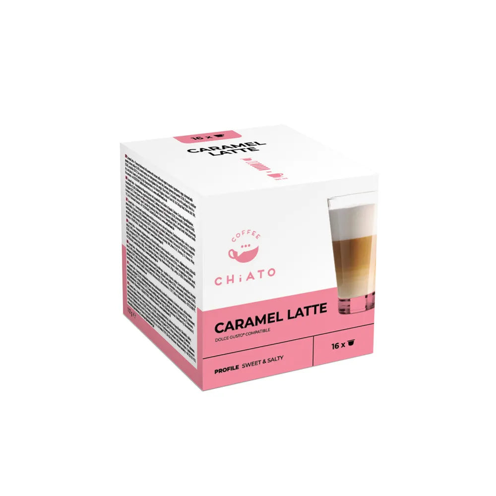 Kaffeekapseln kompatibel mit NESCAFÉ® Dolce Gusto® CHiATO Caramel Latte, 16 Stk.