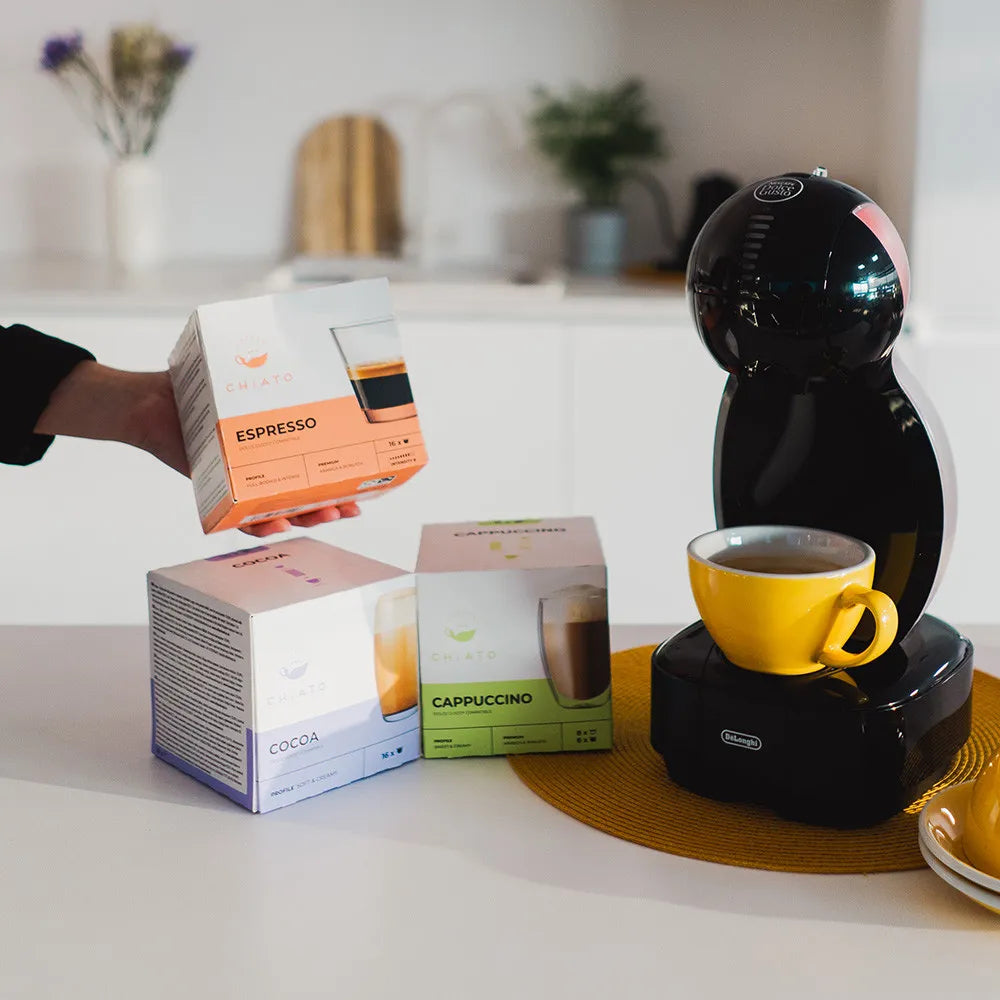 Kaffeekapseln kompatibel mit NESCAFÉ® Dolce Gusto® CHiATO Espresso, 16 Stk.