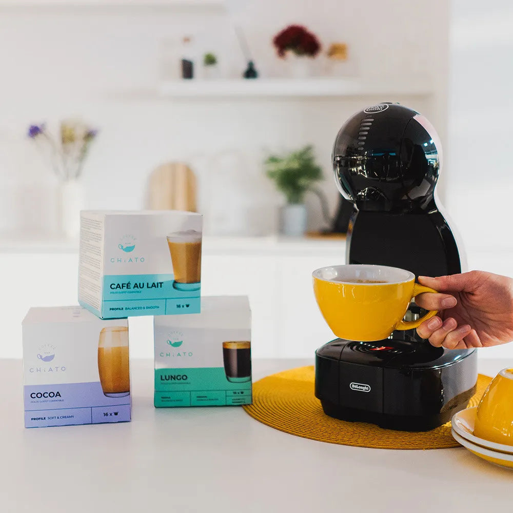 Kaffeekapseln kompatibel mit NESCAFÉ® Dolce Gusto® CHiATO Lungo, 16 Stk.