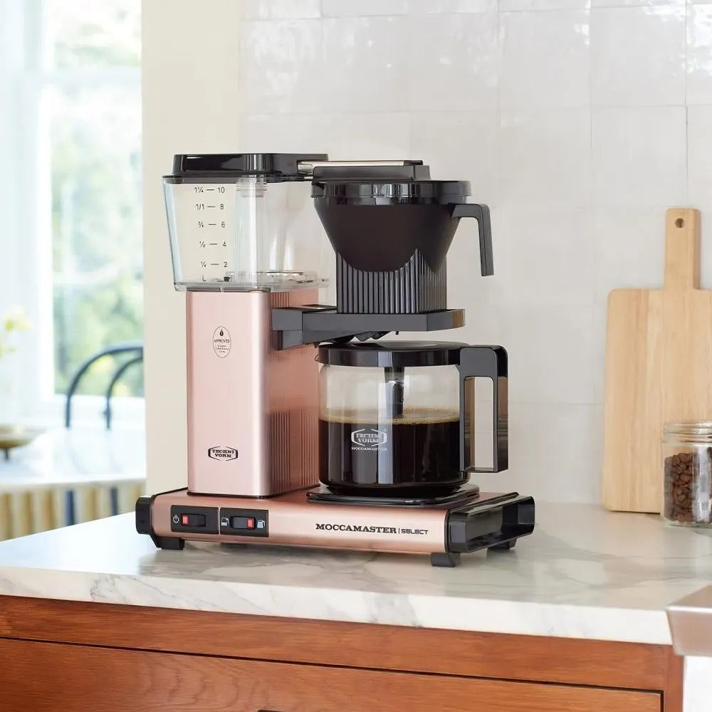 Moccamaster KBG Select Copper Filterkaffeemaschine mit Glaskanne – Kupfer