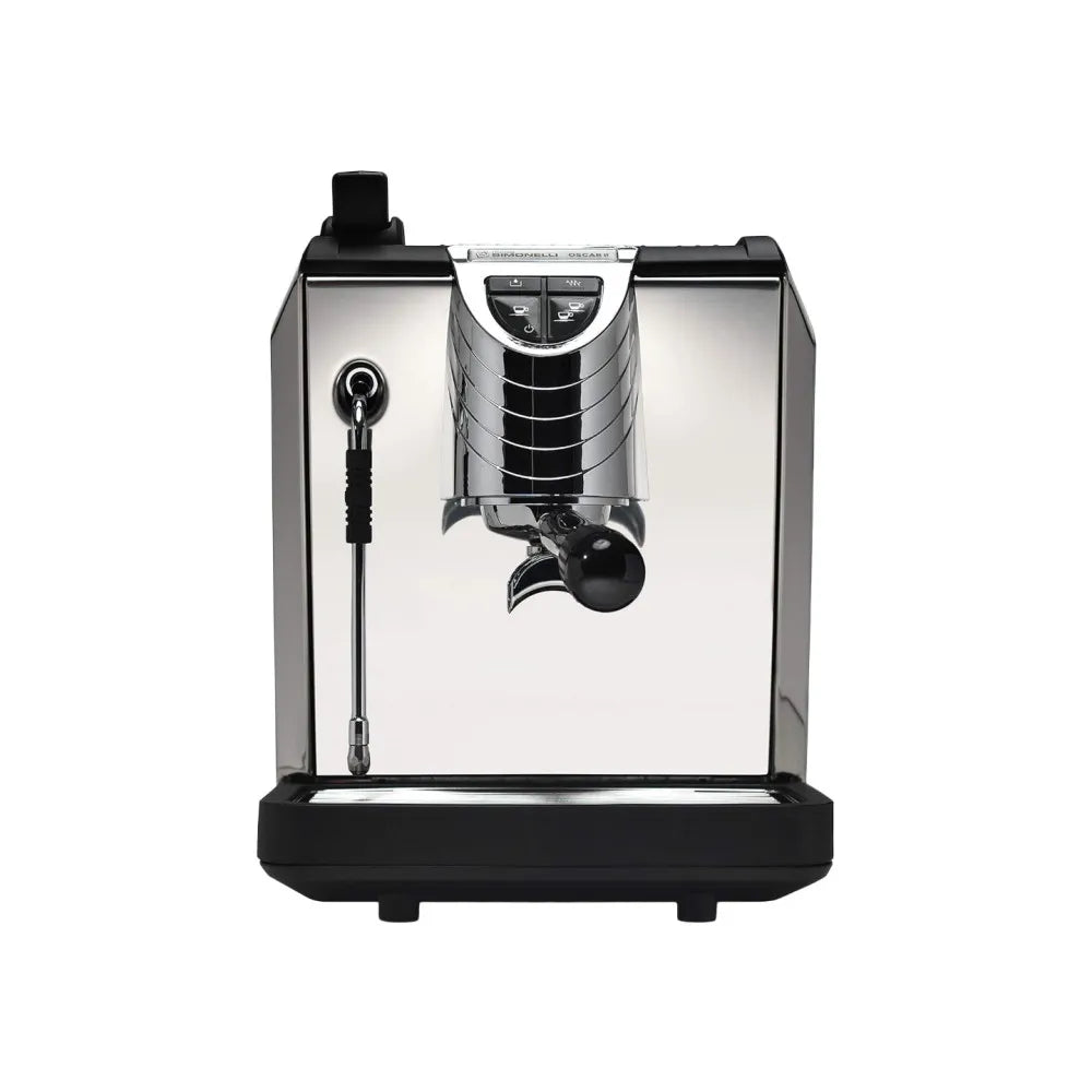 Nuova Simonelli Oscar II Siebträger Espressomaschine – Schwarz/Silber