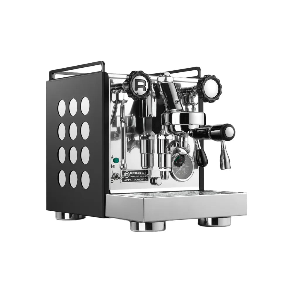 Rocket Espresso Appartamento Siebträger Espressomaschine – Schwarz/Weiß