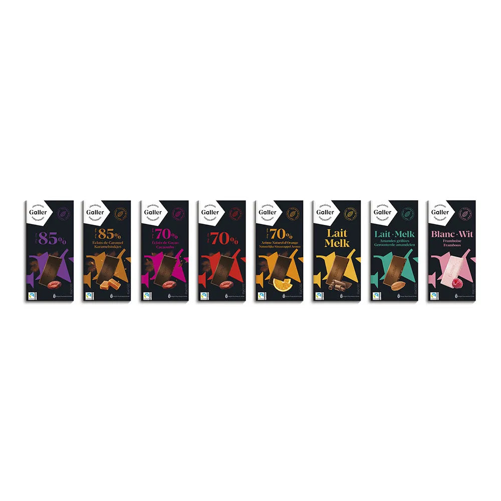 Schokoladentafel Galler Dark Orange 80 g
