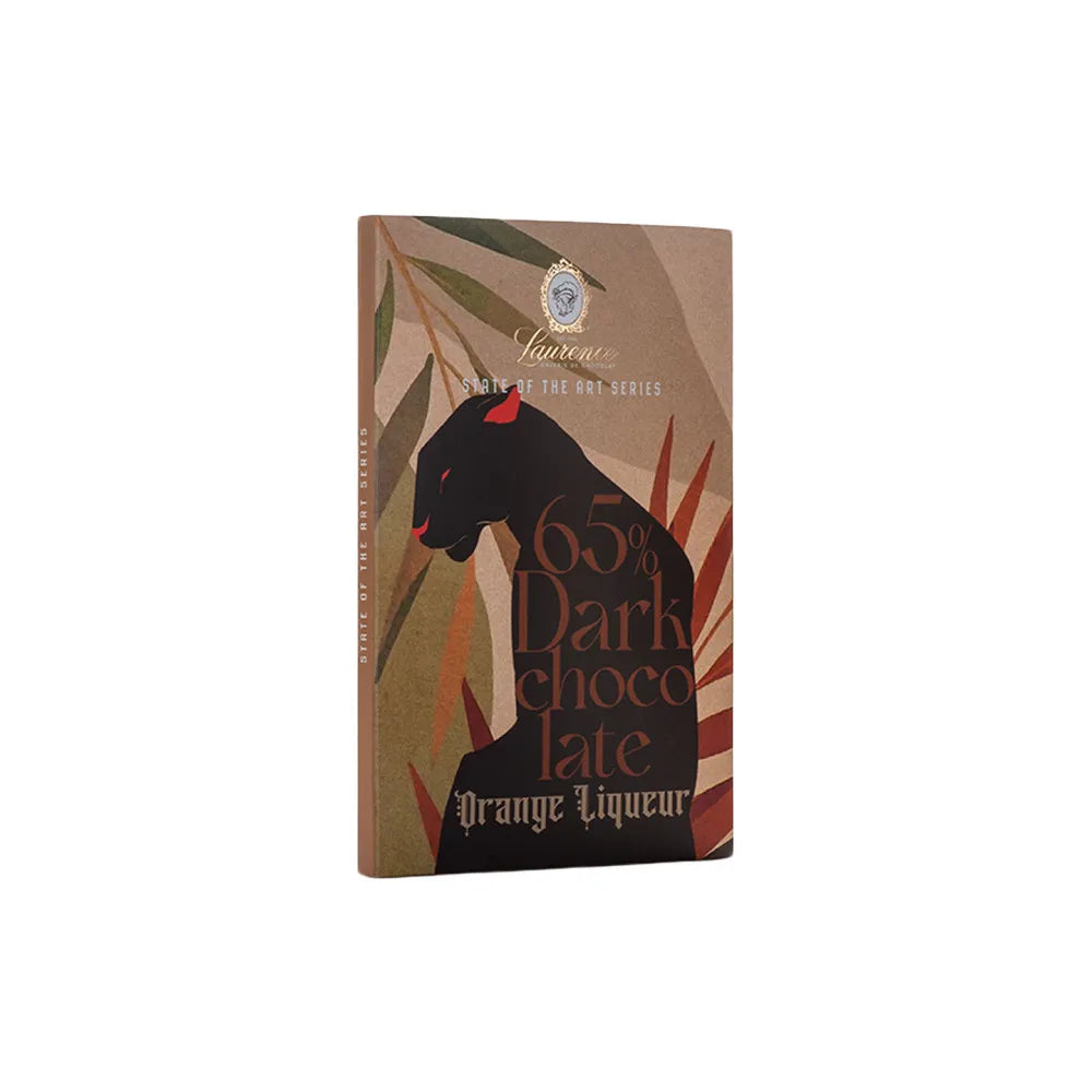 Schwarze Schokolade mit Orangenlikör Laurence, 80 g