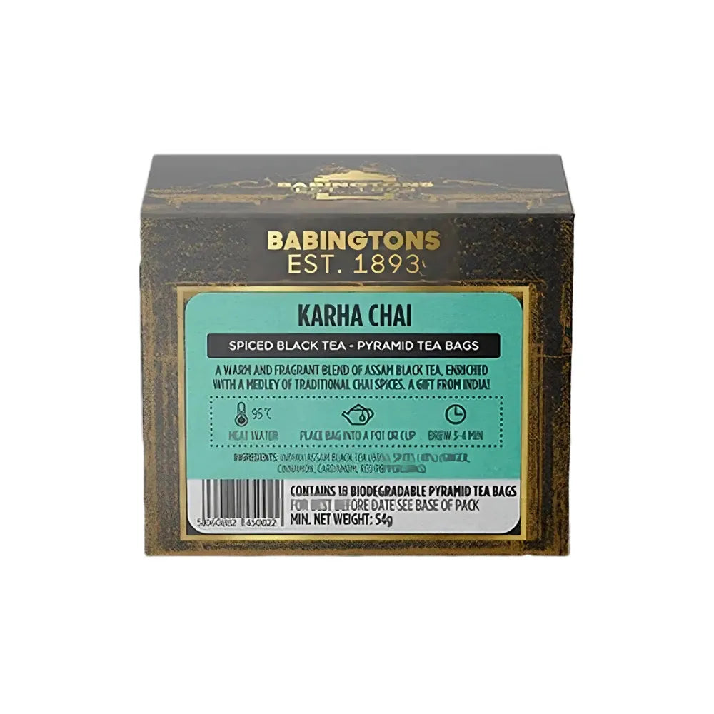 Schwarzer Tee Babingtons Karha Chai, 18 Stk.