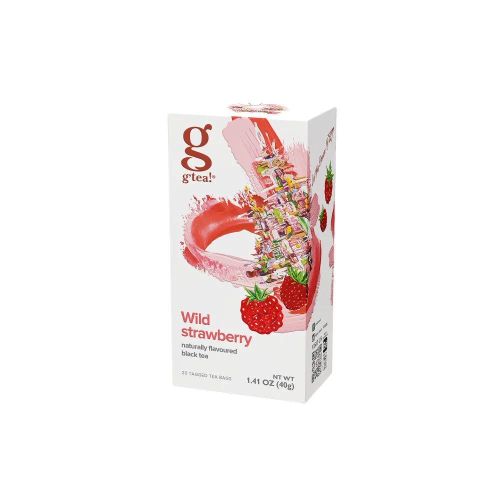 Schwarzer Tee g’tea! Wild Strawberry, 20 St.