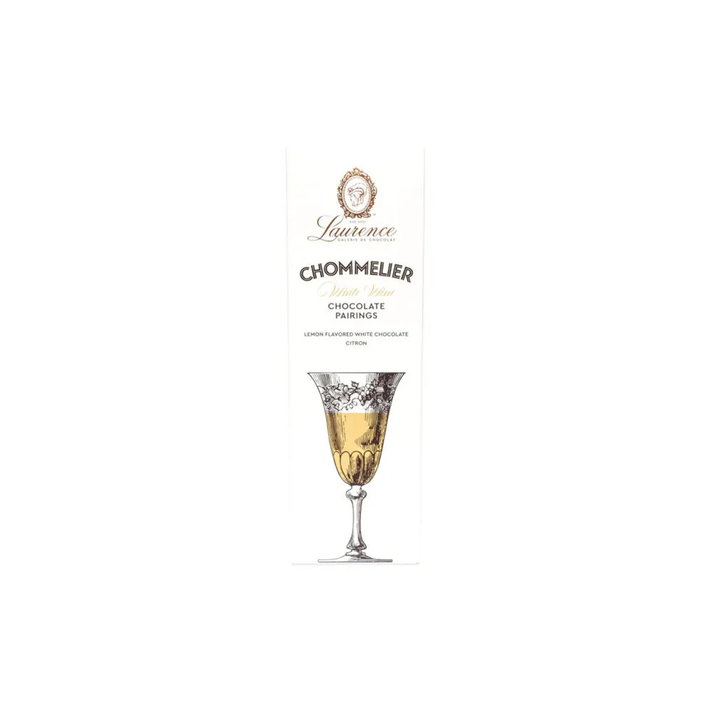 Weiße Schokolade mit Zitronen Laurence Chommelier White Wine, 100 g