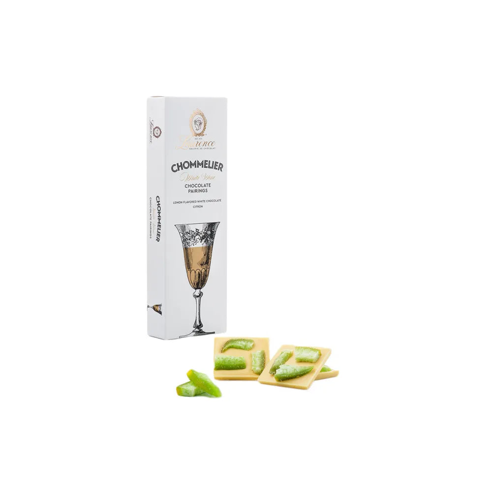 Weiße Schokolade mit Zitronen Laurence Chommelier White Wine, 100 g