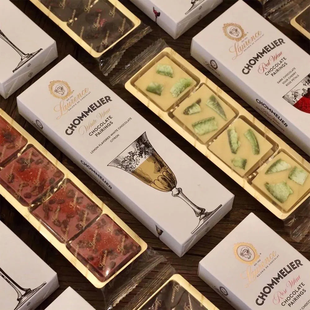 Weiße Schokolade mit Zitronen Laurence Chommelier White Wine, 100 g