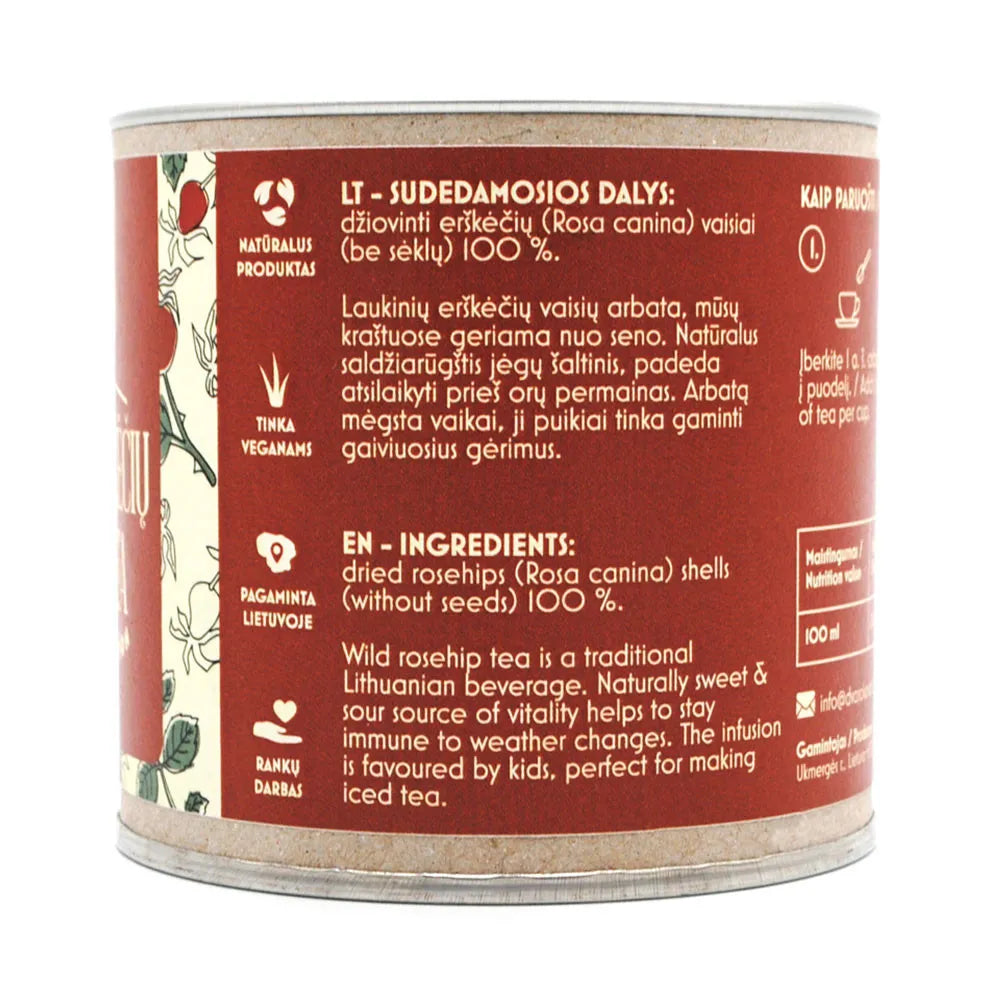 Wilder Hagebuttentee Dvaro Kavos, 75 g