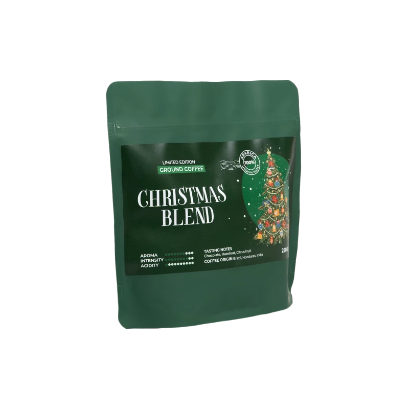 Limitierte Auflage festlich gemahlener Kaffee Christmas Blend, 250 g