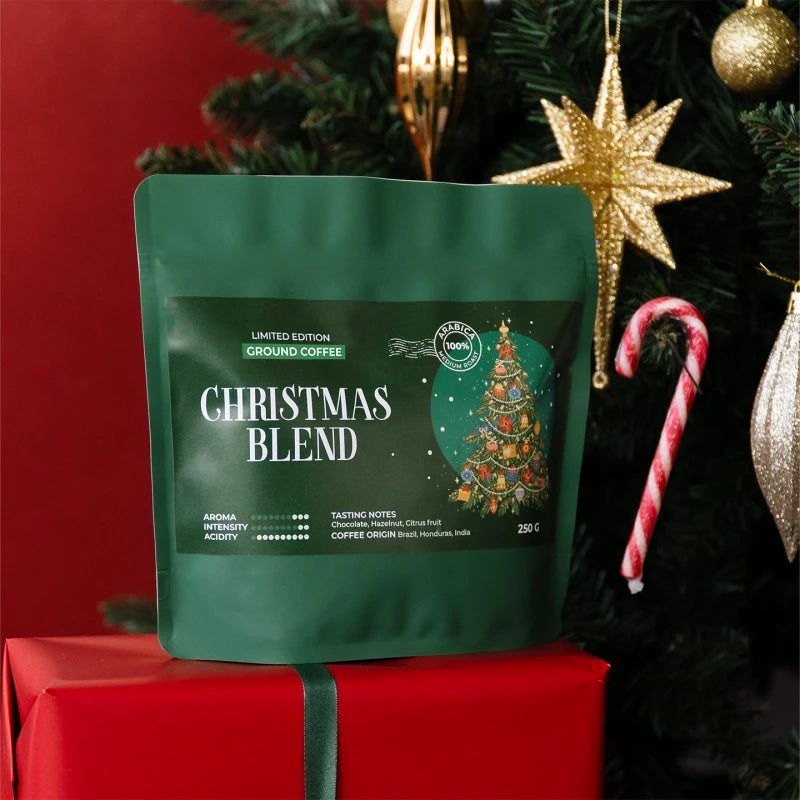 Limitierte Auflage festlich gemahlener Kaffee Christmas Blend, 250 g