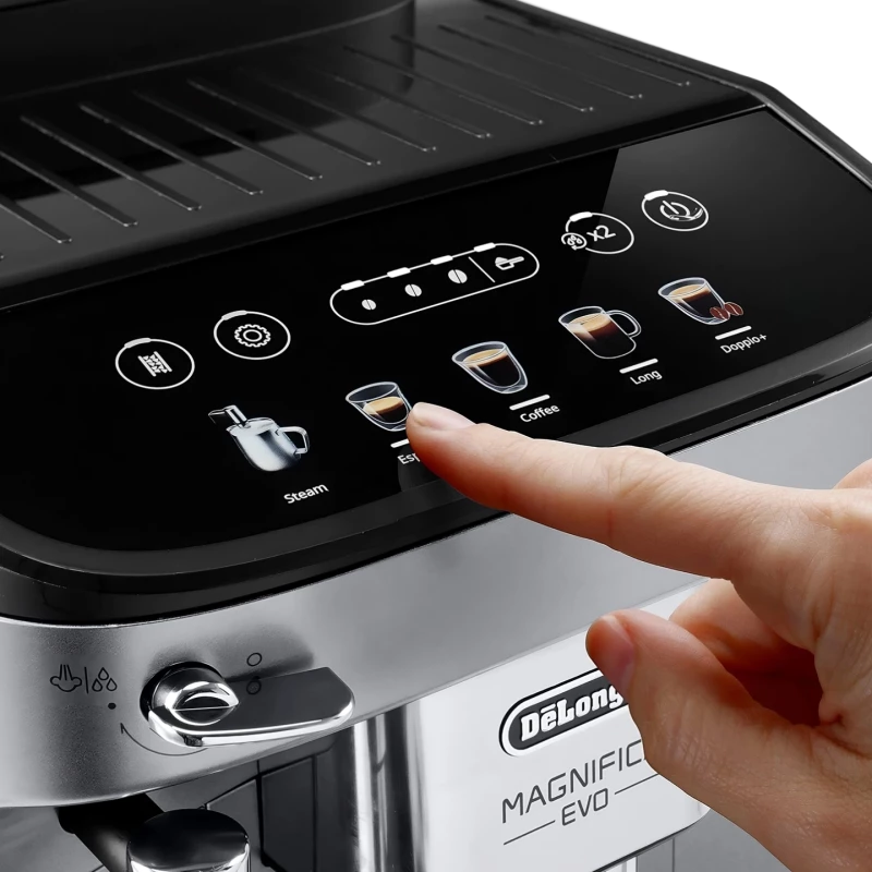 DeLonghi Magnifica Evo ECAM290.31.SB Kaffeevollautomat – Schwarz Silber