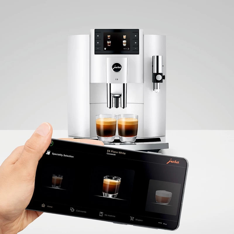 JURA E8 Piano White (EC) Kaffeevollautomat