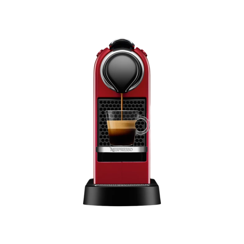 Nespresso Citiz Cherry Red Maschine mit Kapseln von DeLonghi – Rot