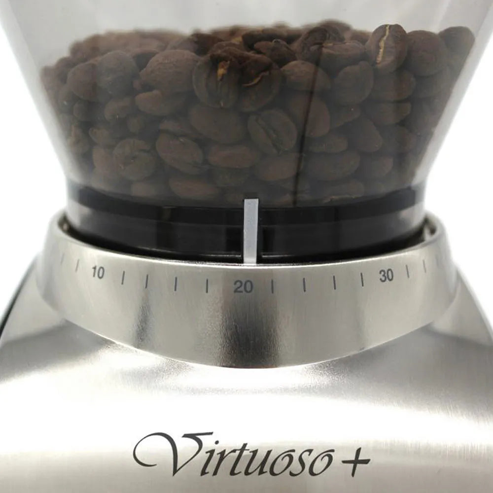 Baratza Virtuoso+ Kaffeemühle mit Kegelmahlwerk, Elektrisch – Schwarz