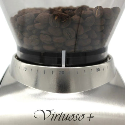 Baratza Virtuoso+ Kaffeemühle mit Kegelmahlwerk, Elektrisch – Schwarz