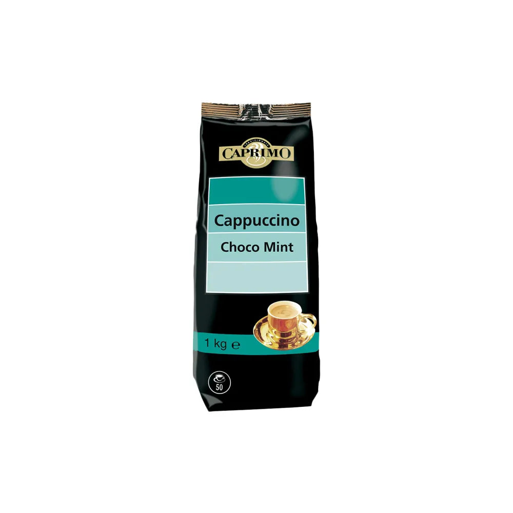 Cappuccino-Getränkepulver auf Kakaobasis mit Minzgeschmack Caprimo Cappuccino Choco Mint, 1 kg