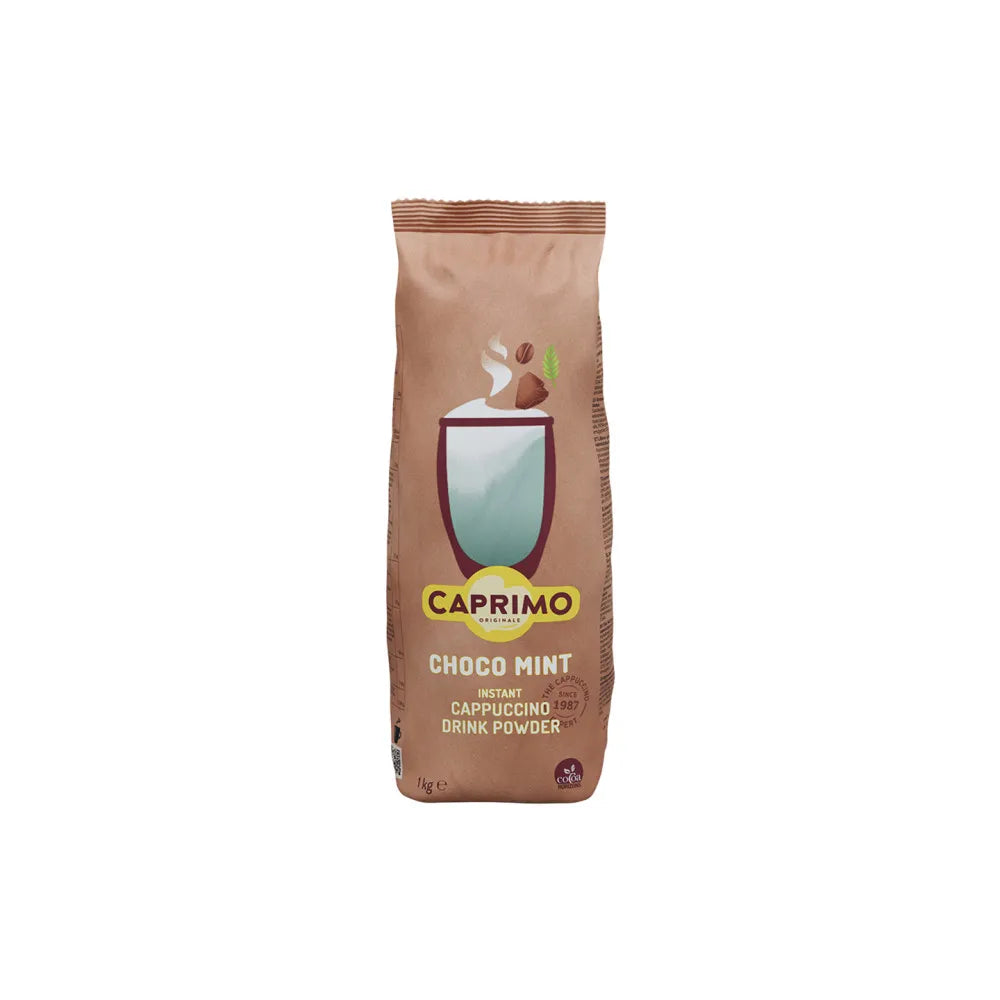 Cappuccino-Getränkepulver auf Kakaobasis mit Minzgeschmack Caprimo Cappuccino Choco Mint, 1 kg