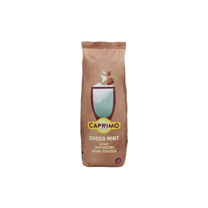 Cappuccino-Getränkepulver auf Kakaobasis mit Minzgeschmack Caprimo Cappuccino Choco Mint, 1 kg