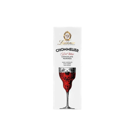 Dunkle Schokolade mit getrockneten Sauerkirschen und Rosenblättern Laurence Chommelier Red Wine, 100 g