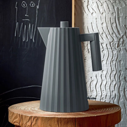 Elektrischer Wasserkocher Alessi Plisse Grey, 1,7 l