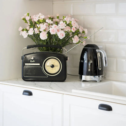 Elektrischer Wasserkocher mit variabler Temperatur Smeg 50’s Style Black KLF04BLEU