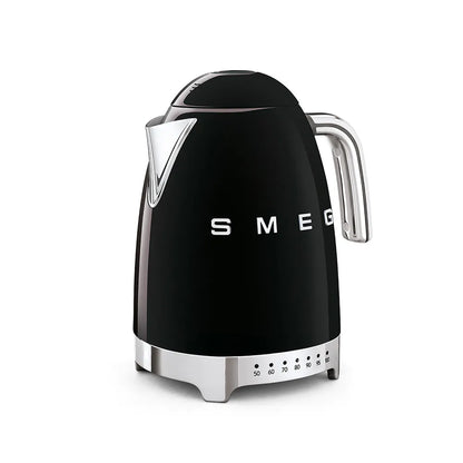 Elektrischer Wasserkocher mit variabler Temperatur Smeg 50’s Style Black KLF04BLEU