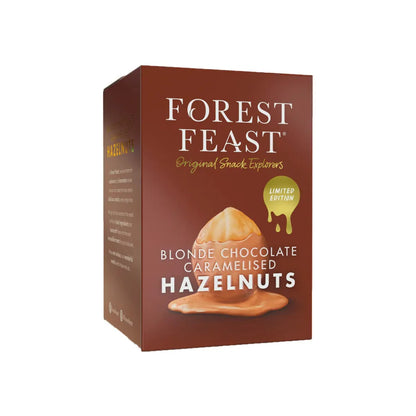 Forest Feast karamellisierte Haselnüsse mit Schokoladenüberzug in einer Geschenktube, 100 g