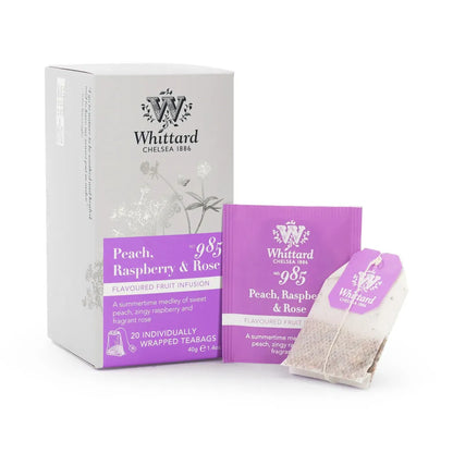 Früchte-Tee Whittard of Chelsea Peach, Raspberry & Rose, 20 Stk.