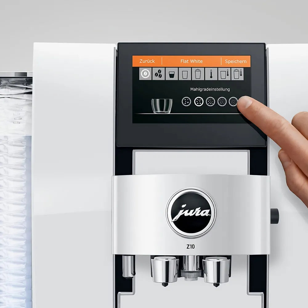 JURA Z10 Diamond White (EA) Kaffeevollautomat + Lavazza Qualita Oro 1kg