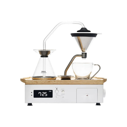 Joy Resolve Barisieur Tea & Coffee Alarm Clock Filterkaffeemaschine – Weiß