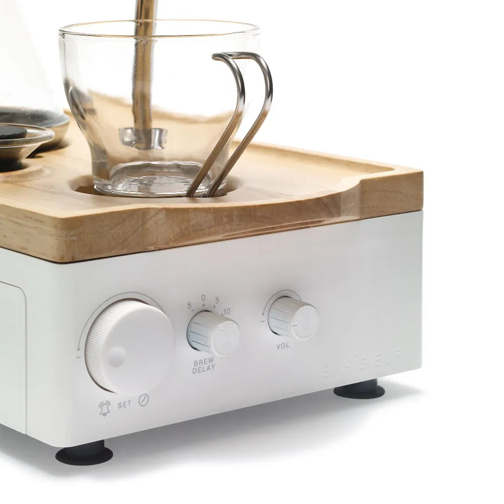 Joy Resolve Barisieur Tea & Coffee Alarm Clock Filterkaffeemaschine – Weiß