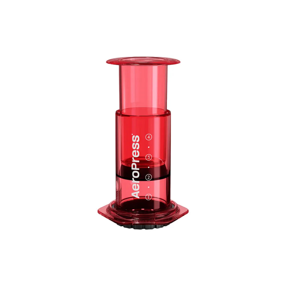 Kaffeebereiter AeroPress – Clear Red