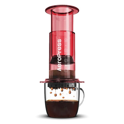 Kaffeebereiter AeroPress – Clear Red